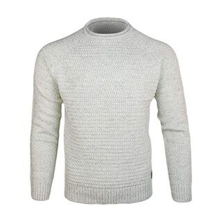 Men's Crewneck Sweater - Light Gray